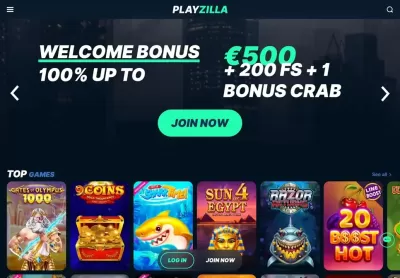 PlayZilla with €10 minimum deposit